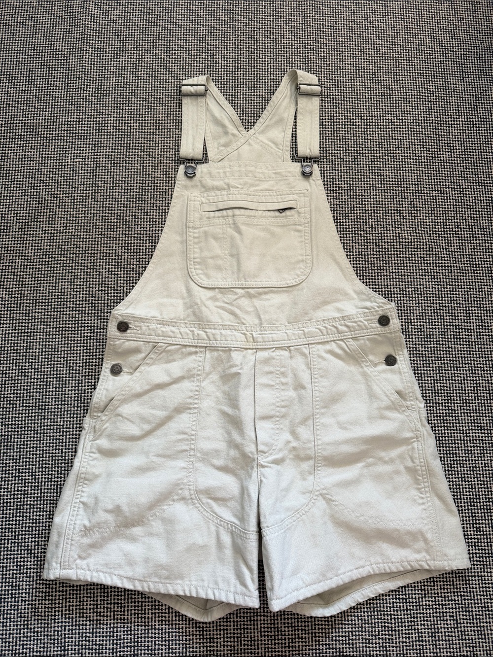 Patagonia Cream Short Overalls - Pale Neutral